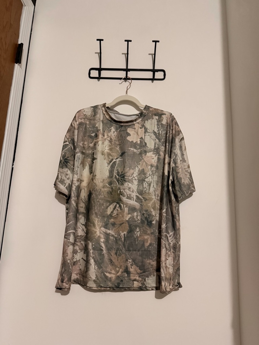 Men's Short Sleeve Camo Performance Shirt - Olive/Tan